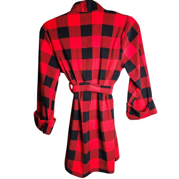 Calvin Klein Kids Buffalo Check Soft Cozy Robe Chrismas! Med 7/8 - Picture 2 of 9